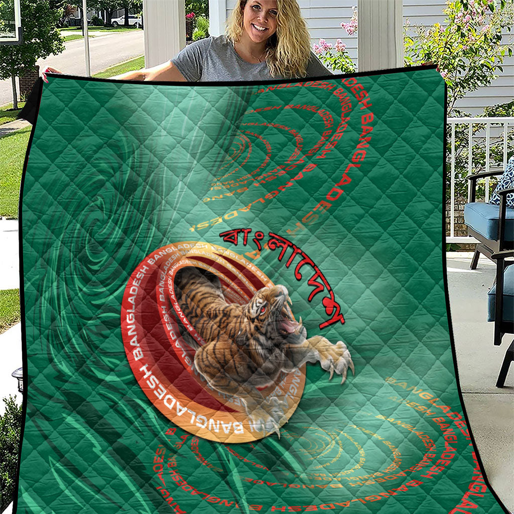 Bangladesh Quilt Royal Bengal Tiger Spiral Pattern