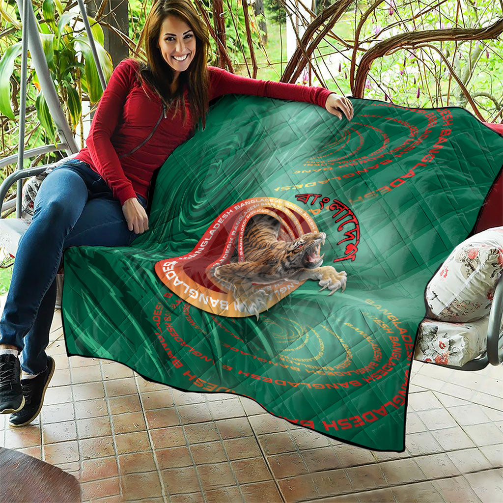 Bangladesh Quilt Royal Bengal Tiger Spiral Pattern