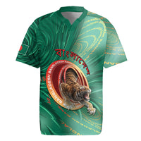 Personalized Bangladesh Rugby Jersey Royal Bengal Tiger Spiral Pattern