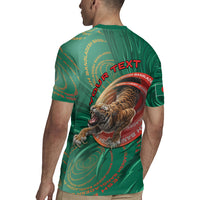 Personalized Bangladesh Rugby Jersey Royal Bengal Tiger Spiral Pattern