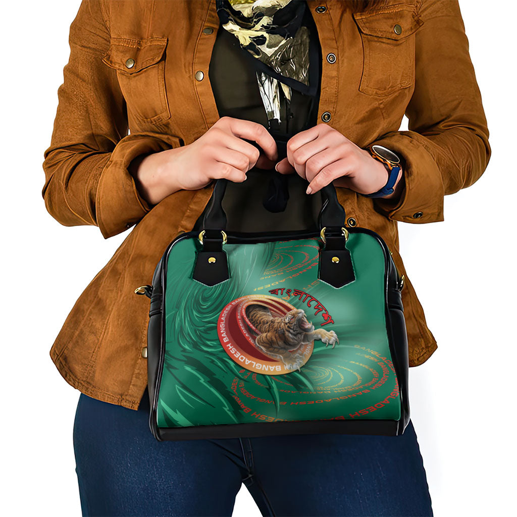 Bangladesh Shoulder Handbag Royal Bengal Tiger Spiral Pattern