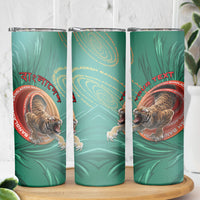 Personalized Bangladesh Skinny Tumbler Royal Bengal Tiger Spiral Pattern