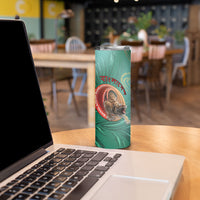 Personalized Bangladesh Skinny Tumbler Royal Bengal Tiger Spiral Pattern