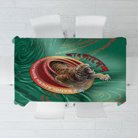 Bangladesh Tablecloth Royal Bengal Tiger Spiral Pattern