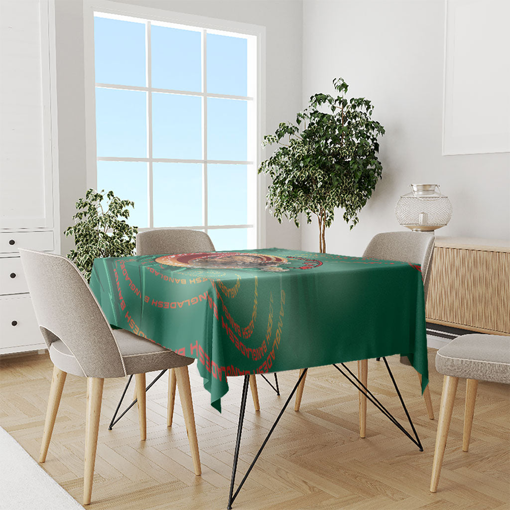 Bangladesh Tablecloth Royal Bengal Tiger Spiral Pattern