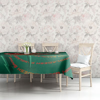 Bangladesh Tablecloth Royal Bengal Tiger Spiral Pattern