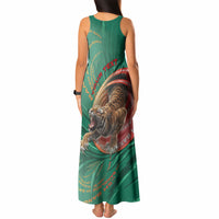 Personalized Bangladesh Tank Maxi Dress Royal Bengal Tiger Spiral Pattern