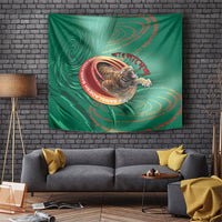 Bangladesh Tapestry Royal Bengal Tiger Spiral Pattern