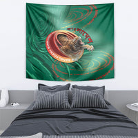 Bangladesh Tapestry Royal Bengal Tiger Spiral Pattern