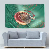 Bangladesh Tapestry Royal Bengal Tiger Spiral Pattern