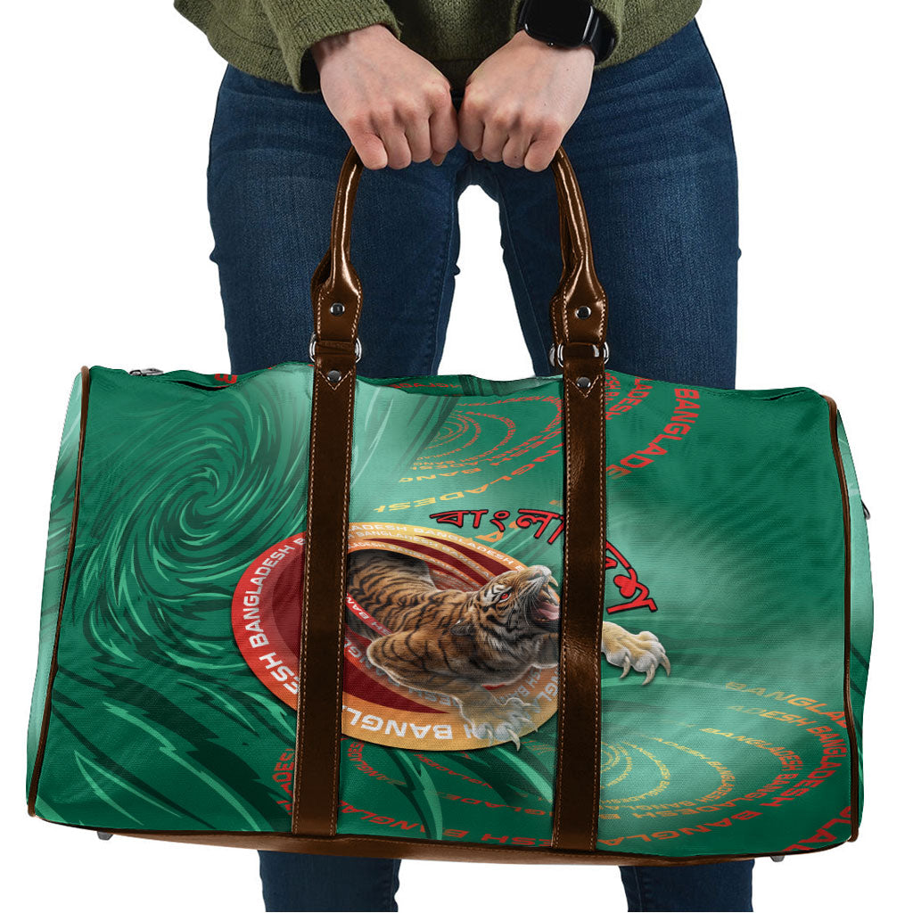 Bangladesh Travel Bag Royal Bengal Tiger Spiral Pattern