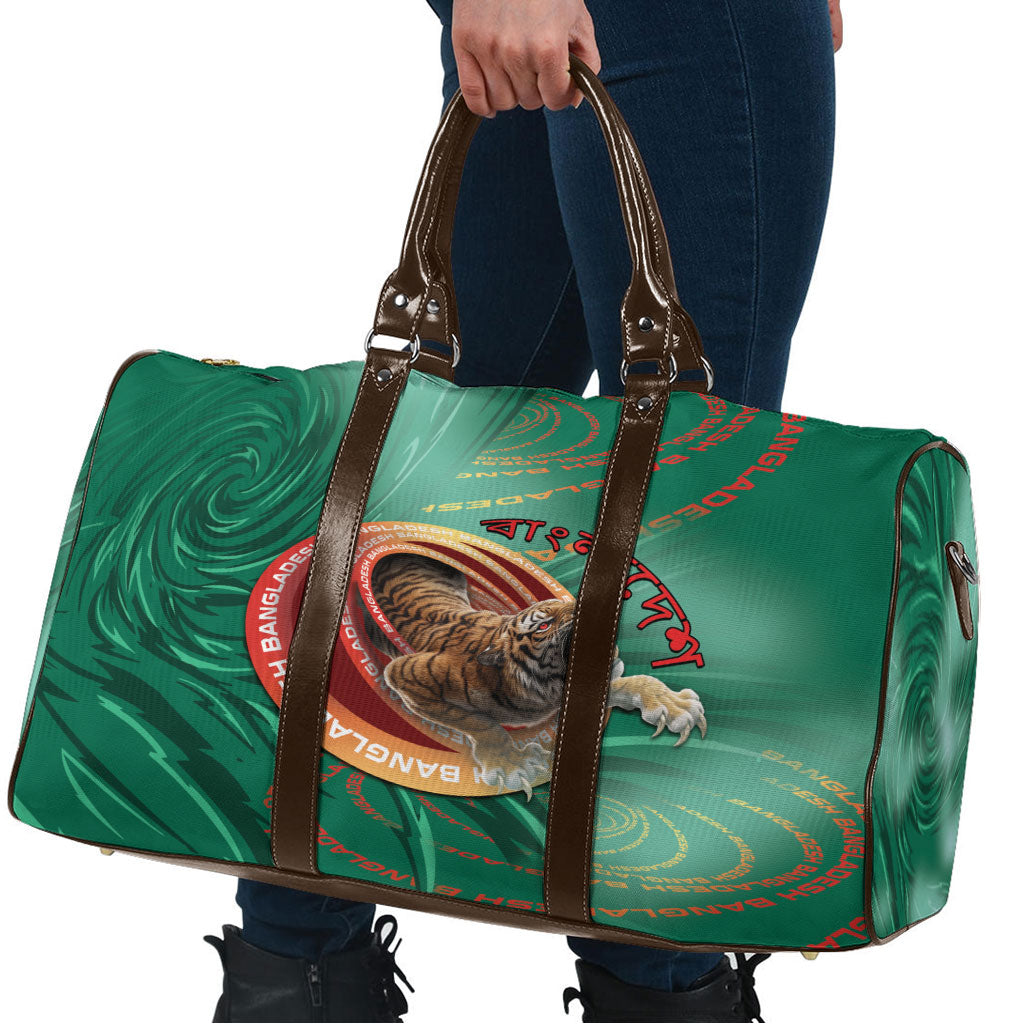 Bangladesh Travel Bag Royal Bengal Tiger Spiral Pattern