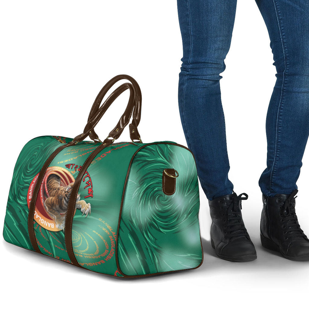 Bangladesh Travel Bag Royal Bengal Tiger Spiral Pattern