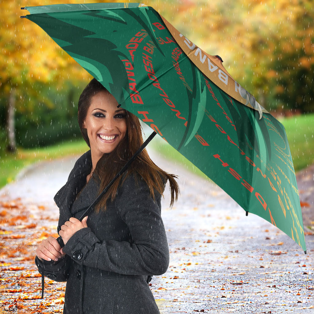 Bangladesh Umbrella Royal Bengal Tiger Spiral Pattern