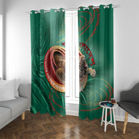 Bangladesh Window Curtain Royal Bengal Tiger Spiral Pattern
