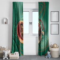 Bangladesh Window Curtain Royal Bengal Tiger Spiral Pattern
