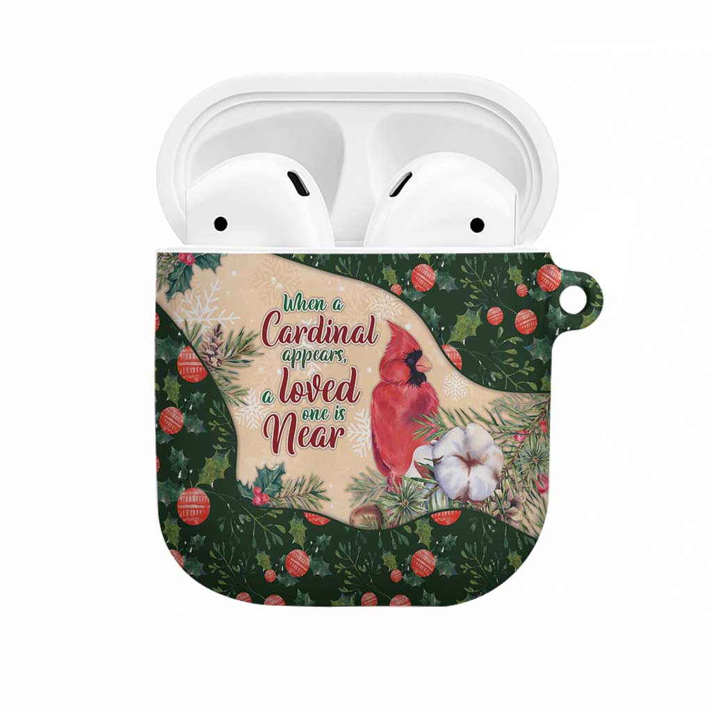 Memorial Cardinal Christmas AirPods Case When A Cardinal Appears Loved One Is Near - Wonder Print Shop