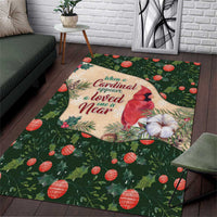 Memorial Cardinal Christmas Area Rug When A Cardinal Appears Loved One Is Near - Wonder Print Shop