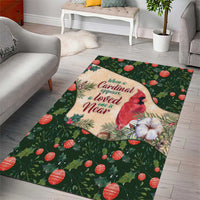 Memorial Cardinal Christmas Area Rug When A Cardinal Appears Loved One Is Near - Wonder Print Shop