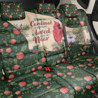 Memorial Cardinal Christmas Back Car Seat Cover When A Cardinal Appears Loved One Is Near - Wonder Print Shop