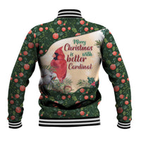 Memorial Cardinal Christmas Baseball Jacket When A Cardinal Appears Loved One Is Near - Wonder Print Shop