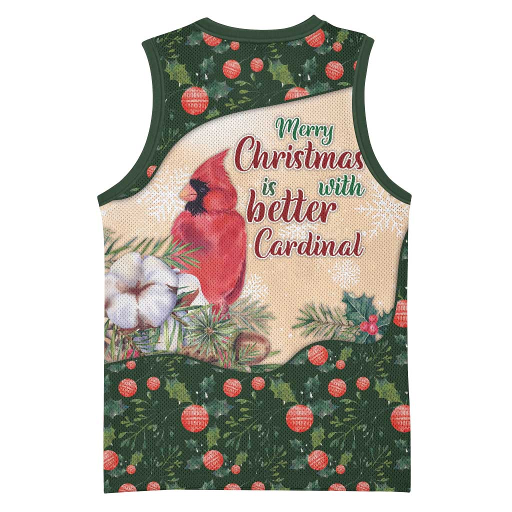 Memorial Cardinal Christmas Basketball Jersey When A Cardinal Appears Loved One Is Near - Wonder Print Shop