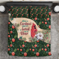 Memorial Cardinal Christmas Bedding Set When A Cardinal Appears Loved One Is Near - Wonder Print Shop