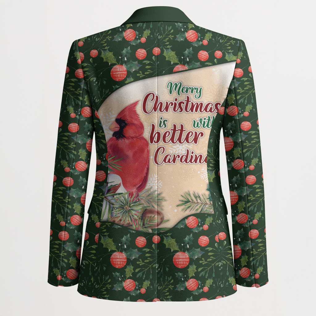 Memorial Cardinal Christmas Blazer When A Cardinal Appears Loved One Is Near - Wonder Print Shop