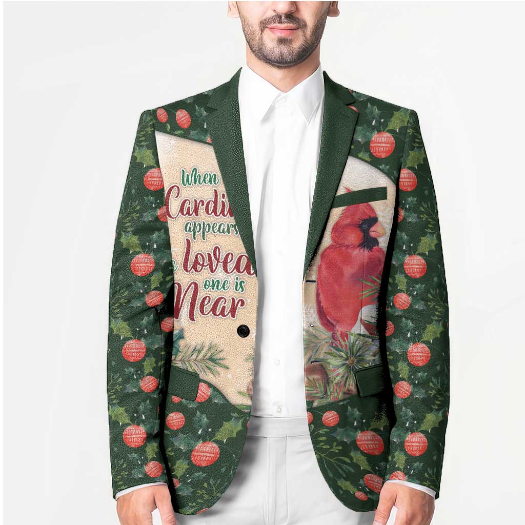 Memorial Cardinal Christmas Blazer When A Cardinal Appears Loved One Is Near - Wonder Print Shop