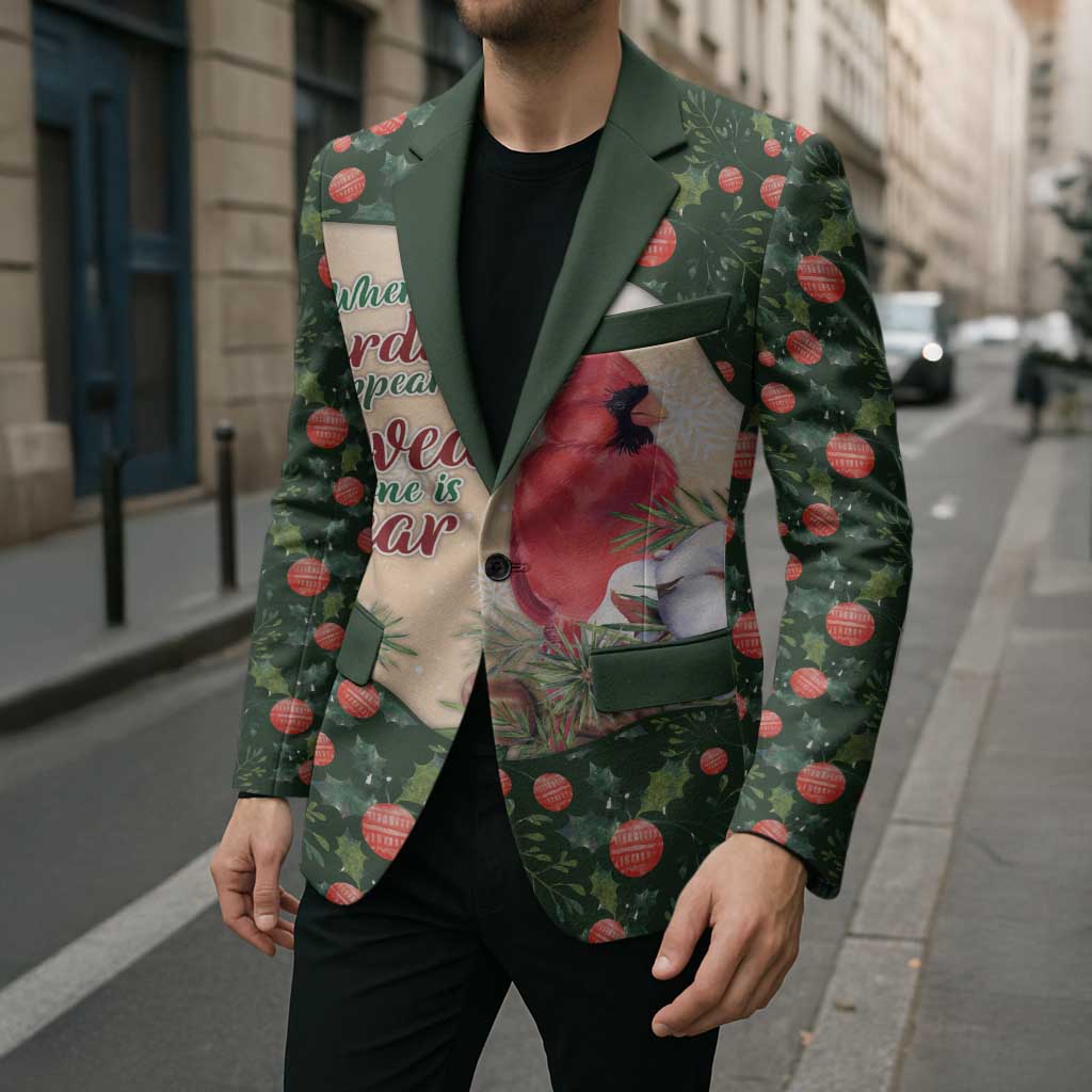 Memorial Cardinal Christmas Blazer When A Cardinal Appears Loved One Is Near - Wonder Print Shop