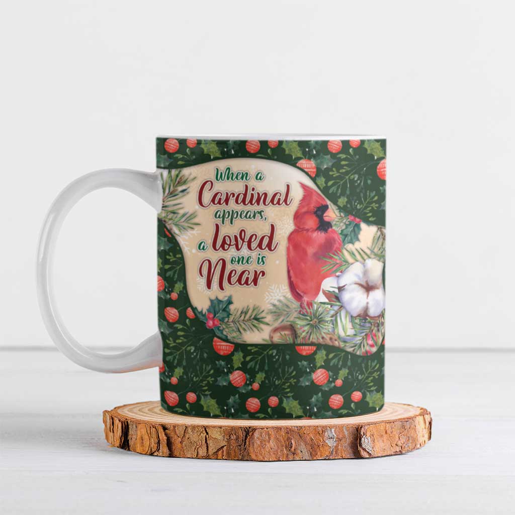 Memorial Cardinal Christmas Ceramic Mug When A Cardinal Appears Loved One Is Near - Wonder Print Shop