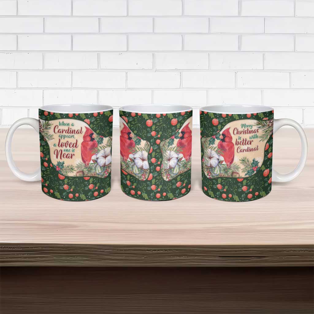 Memorial Cardinal Christmas Ceramic Mug When A Cardinal Appears Loved One Is Near - Wonder Print Shop