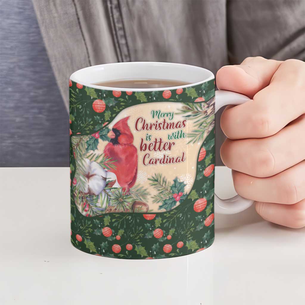 Memorial Cardinal Christmas Ceramic Mug When A Cardinal Appears Loved One Is Near - Wonder Print Shop
