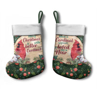Cardinal Christmas Stocking Love Near The Xmas - Wonder Print Shop