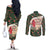 Memorial Cardinal Christmas Couples Matching Off The Shoulder Long Sleeve Dress and Long Sleeve Button Shirt When A Cardinal Appears Loved One Is Near - Wonder Print Shop