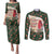Memorial Cardinal Christmas Couples Matching Puletasi and Long Sleeve Button Shirt When A Cardinal Appears Loved One Is Near - Wonder Print Shop