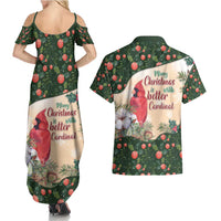 Memorial Cardinal Christmas Couples Matching Summer Maxi Dress and Hawaiian Shirt When A Cardinal Appears Loved One Is Near - Wonder Print Shop