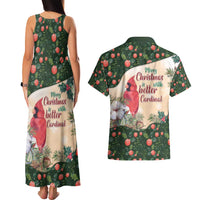 Memorial Cardinal Christmas Couples Matching Tank Maxi Dress and Hawaiian Shirt When A Cardinal Appears Loved One Is Near - Wonder Print Shop