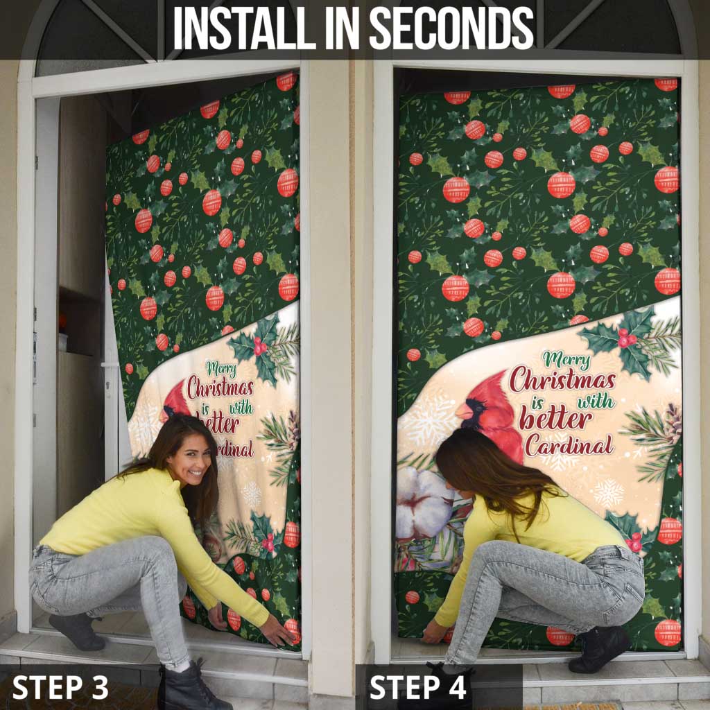 Memorial Cardinal Christmas Door Cover When A Cardinal Appears Loved One Is Near - Wonder Print Shop