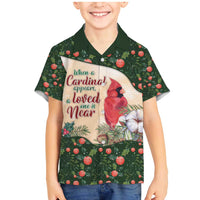 Memorial Cardinal Christmas Family Matching Mermaid Dress and Hawaiian Shirt When A Cardinal Appears Loved One Is Near - Wonder Print Shop