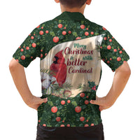 Memorial Cardinal Christmas Family Matching Off Shoulder Maxi Dress and Hawaiian Shirt When A Cardinal Appears Loved One Is Near - Wonder Print Shop
