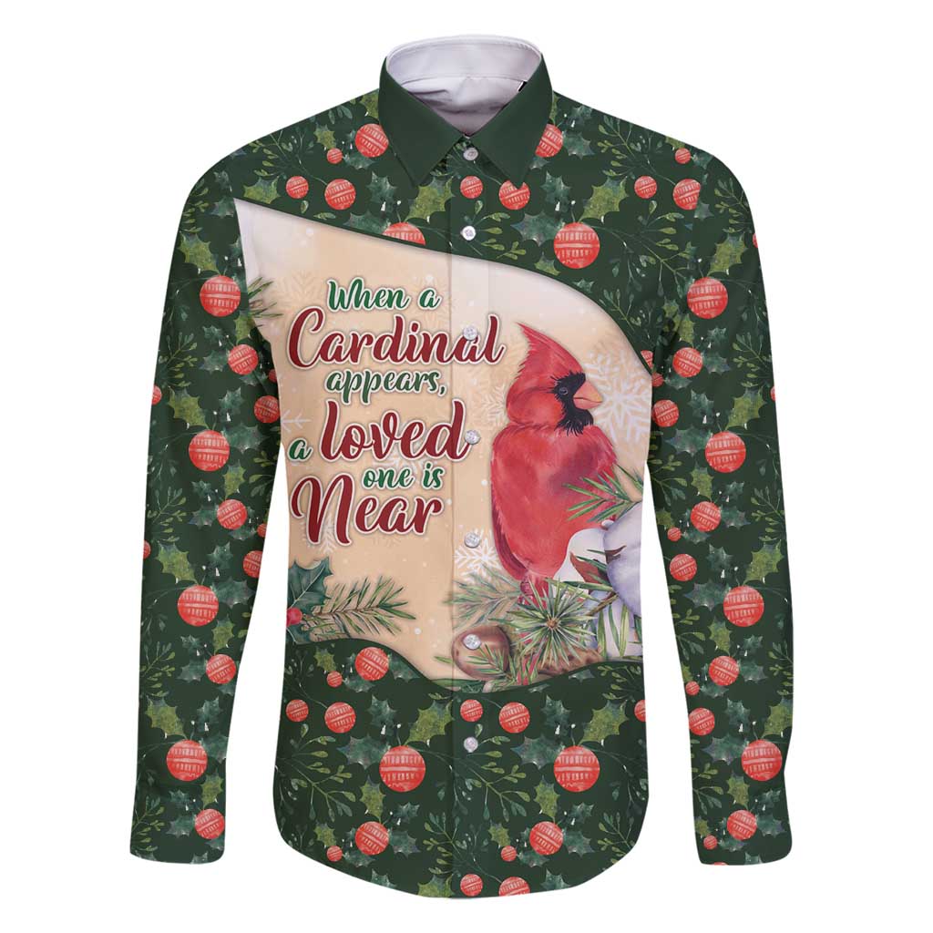 Memorial Cardinal Christmas Family Matching Off Shoulder Maxi Dress and Hawaiian Shirt When A Cardinal Appears Loved One Is Near - Wonder Print Shop