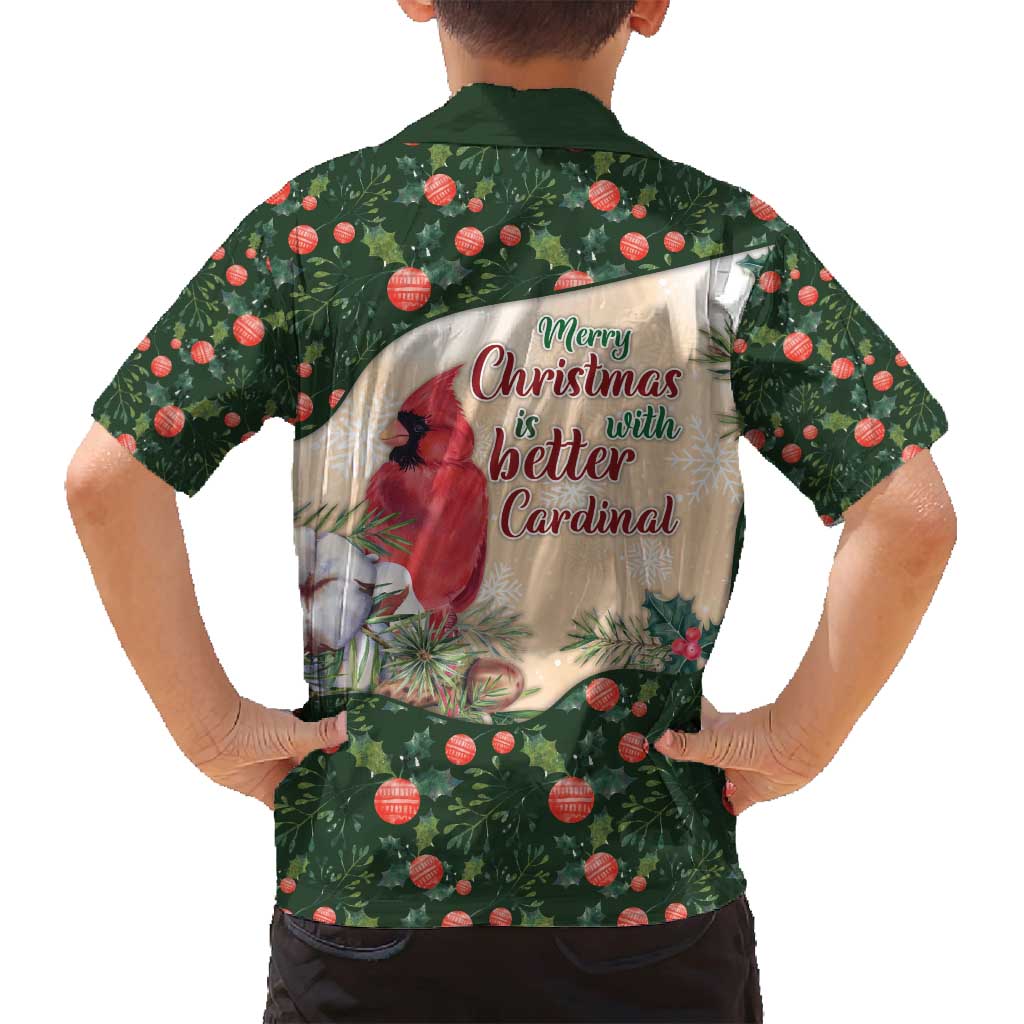 Memorial Cardinal Christmas Family Matching Off Shoulder Short Dress and Hawaiian Shirt When A Cardinal Appears Loved One Is Near - Wonder Print Shop
