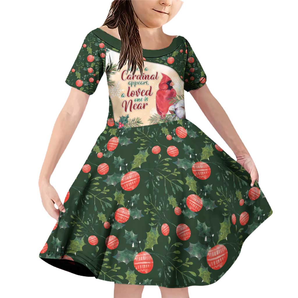 Memorial Cardinal Christmas Family Matching Off Shoulder Short Dress and Hawaiian Shirt When A Cardinal Appears Loved One Is Near - Wonder Print Shop