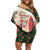 Memorial Cardinal Christmas Family Matching Off Shoulder Short Dress and Hawaiian Shirt When A Cardinal Appears Loved One Is Near - Wonder Print Shop