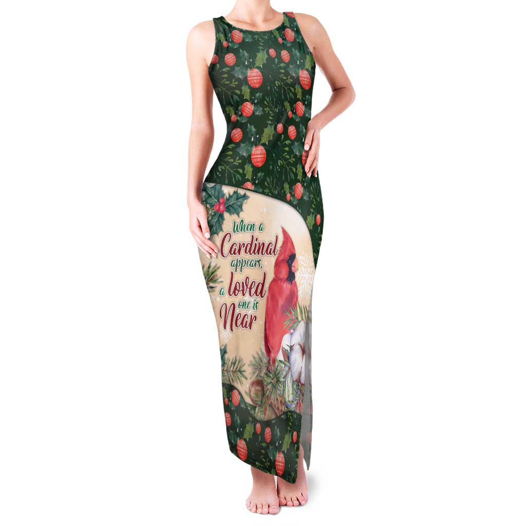 Memorial Cardinal Christmas Family Matching Tank Maxi Dress and Hawaiian Shirt When A Cardinal Appears Loved One Is Near - Wonder Print Shop