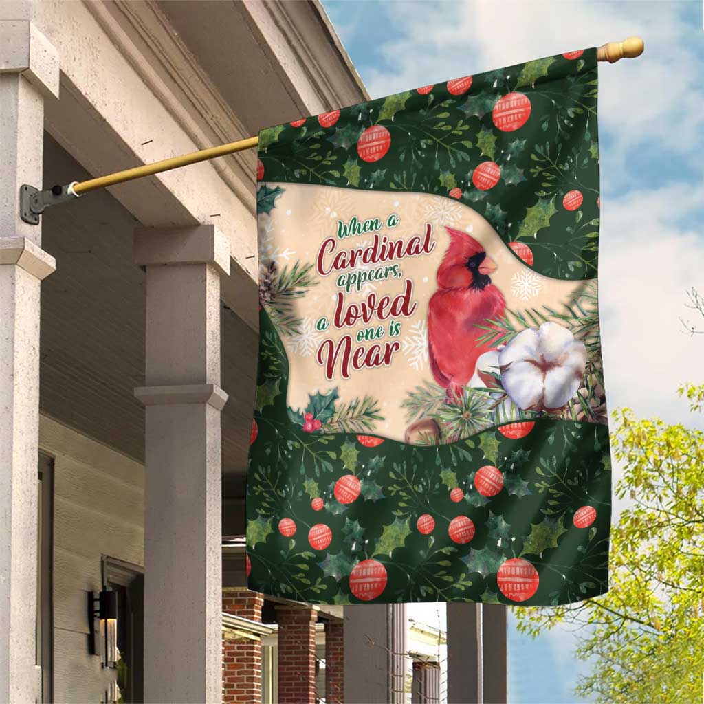 Memorial Cardinal Christmas Garden Flag When A Cardinal Appears Loved One Is Near - Wonder Print Shop