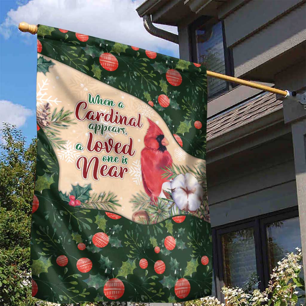 Memorial Cardinal Christmas Garden Flag When A Cardinal Appears Loved One Is Near - Wonder Print Shop