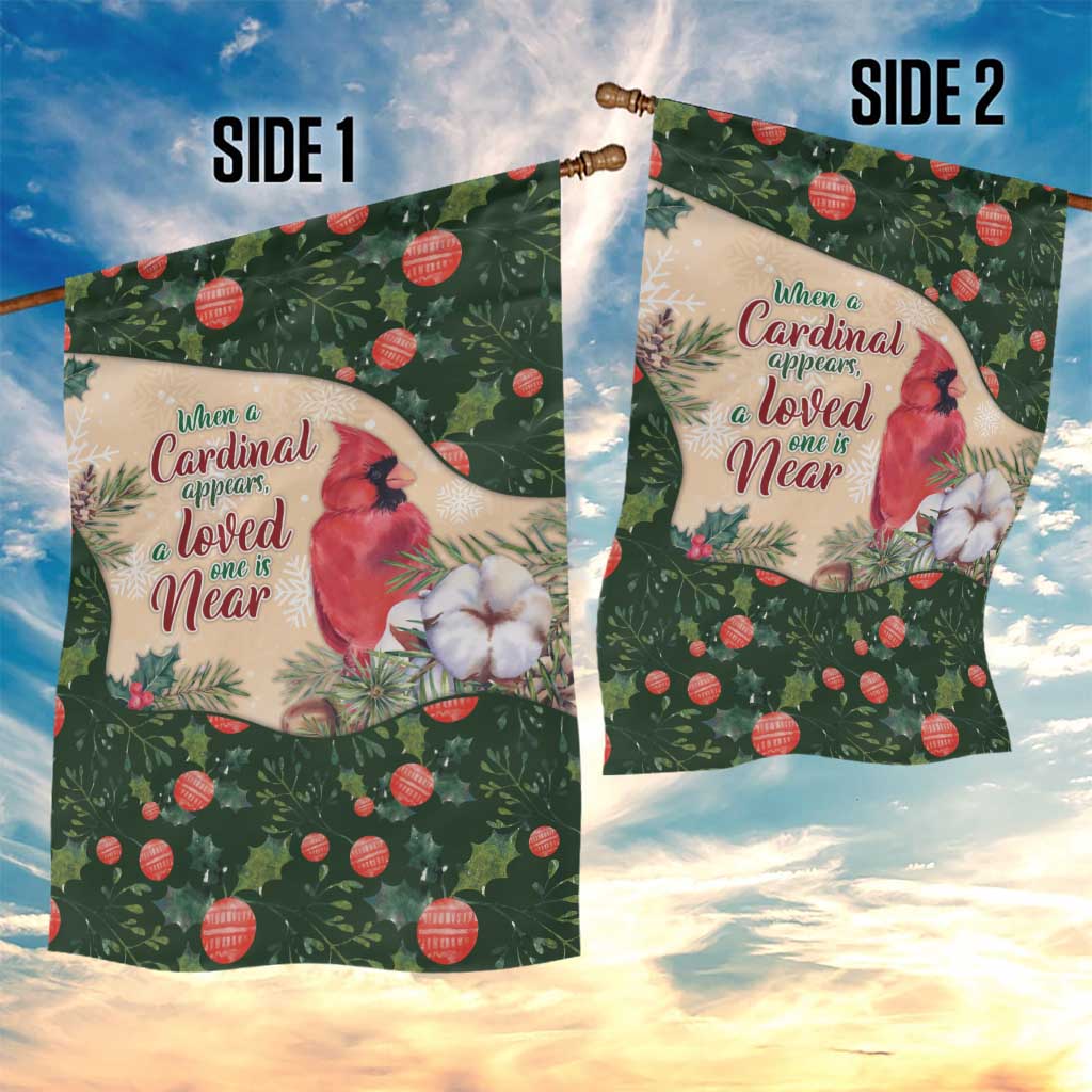 Memorial Cardinal Christmas Garden Flag When A Cardinal Appears Loved One Is Near - Wonder Print Shop
