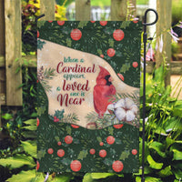 Memorial Cardinal Christmas Garden Flag When A Cardinal Appears Loved One Is Near - Wonder Print Shop